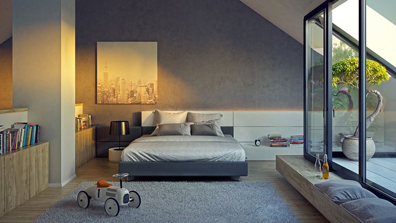 15 Bedroom Ideas with Concrete Walls