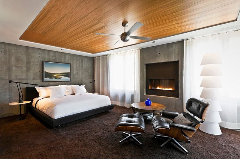 19 Bedroom Ideas with Concrete Walls