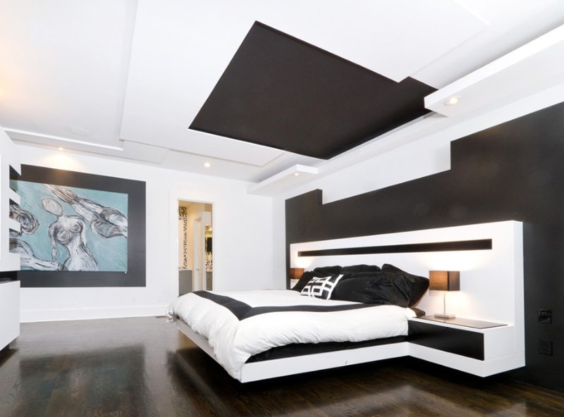 11 Bedrooms with Black Accent Wall Ideas